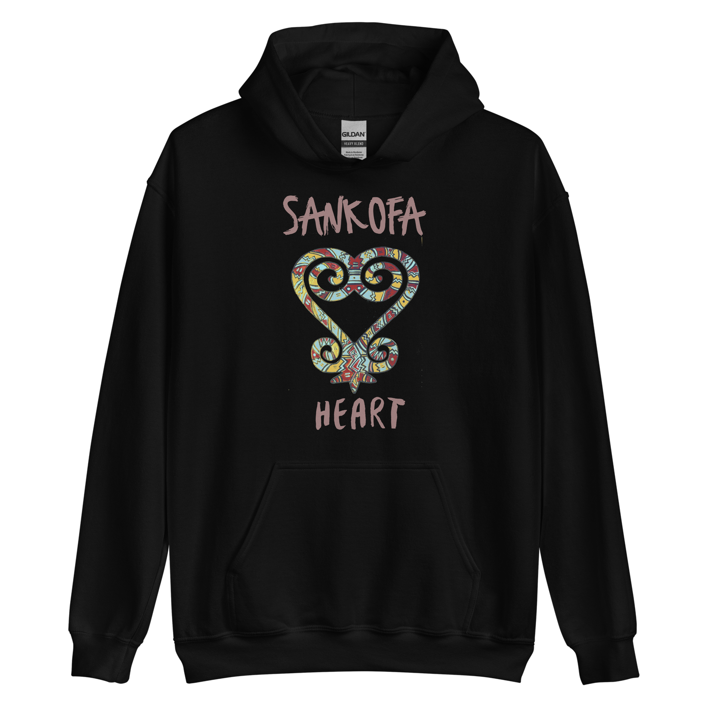 Sankofa Heart   Unisex Hoodie