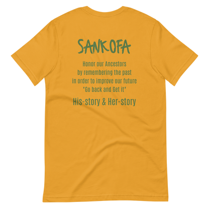 Sankofa Heart  Unisex t-shirt