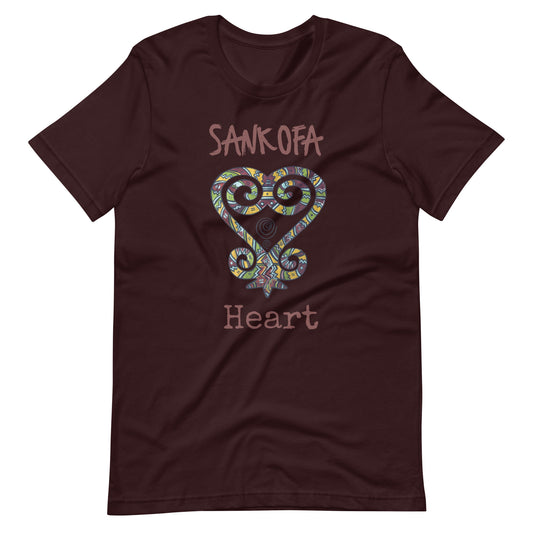 Sankofa Heart Unisex t-shirt